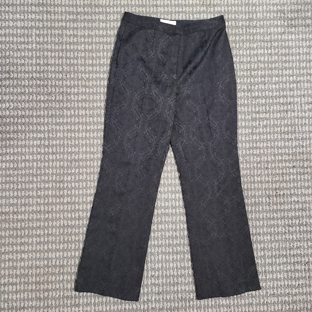Worthington Black Textured Trousers‎
